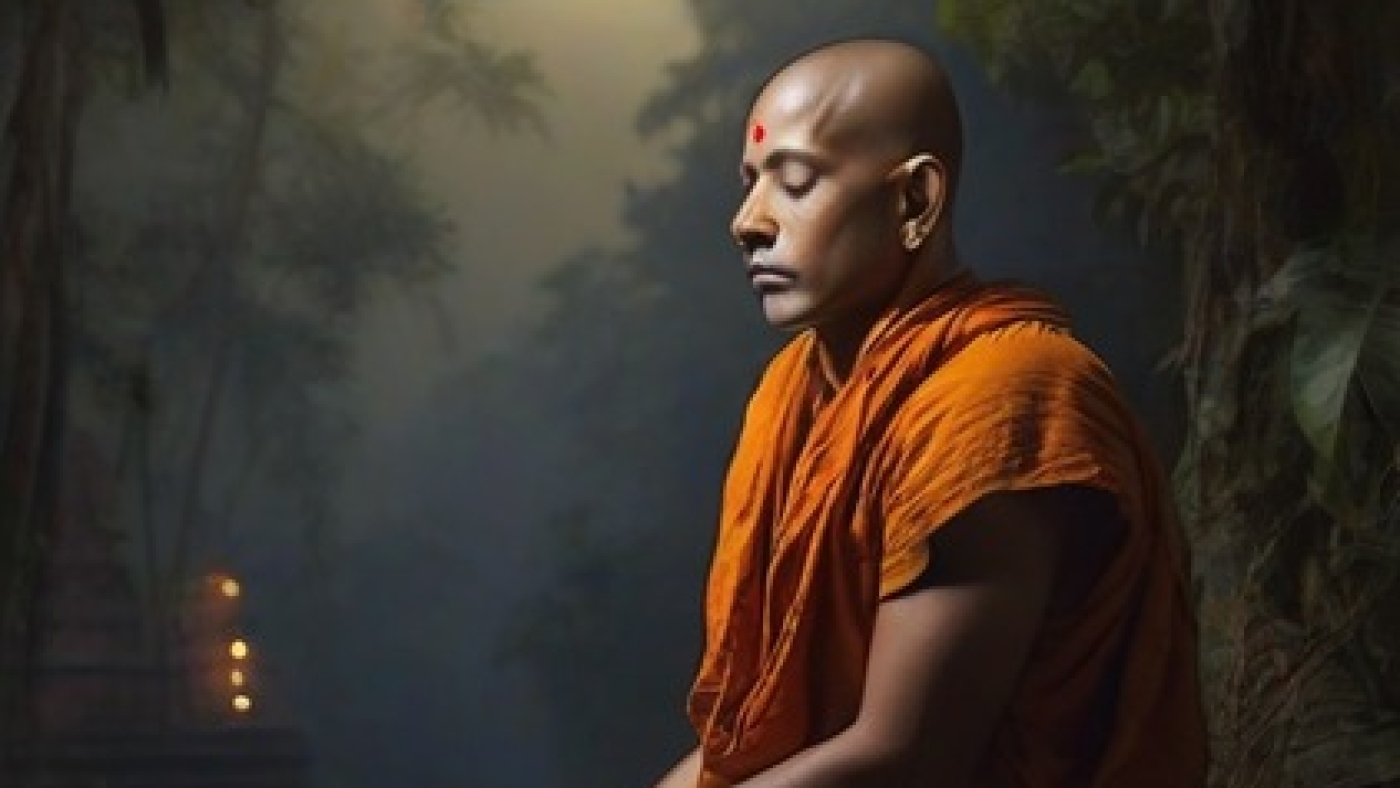 Leonardo_Diffusion_XL_an_indian_monk_doing_meditation_in_jungl_0 (1)